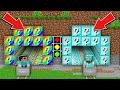 Minecraft NOOB vs PRO: SUPER RACE IN TUNNEL WITH LUCKY BLOCKS ! DIAMOND VS RAINBOW 100% trolling