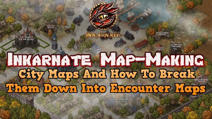 Inkarnate - Scene Map . Minas Tirith . 🎨 Map by
