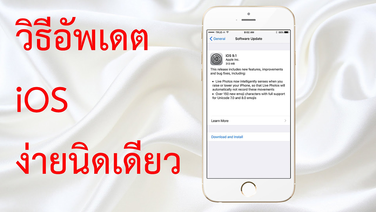 อัพเดท ios 11 ไม่ ได้  New Update  วิธีอัพเดต iOS ง่ายนิดเดียว ทำเองได้ ง่ายจัง ใช้ได้กับ iOS ทุกเวอร์ชัน อัพผ่านอินเทอร์เน็ตแบบ OTA
