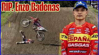 Enzo Badenas Accident , 17 years old motocross rider, dies after a serious accident while training