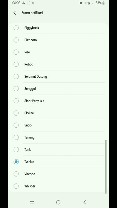 Cara Setting Suara Notifikasi Hp Samsung