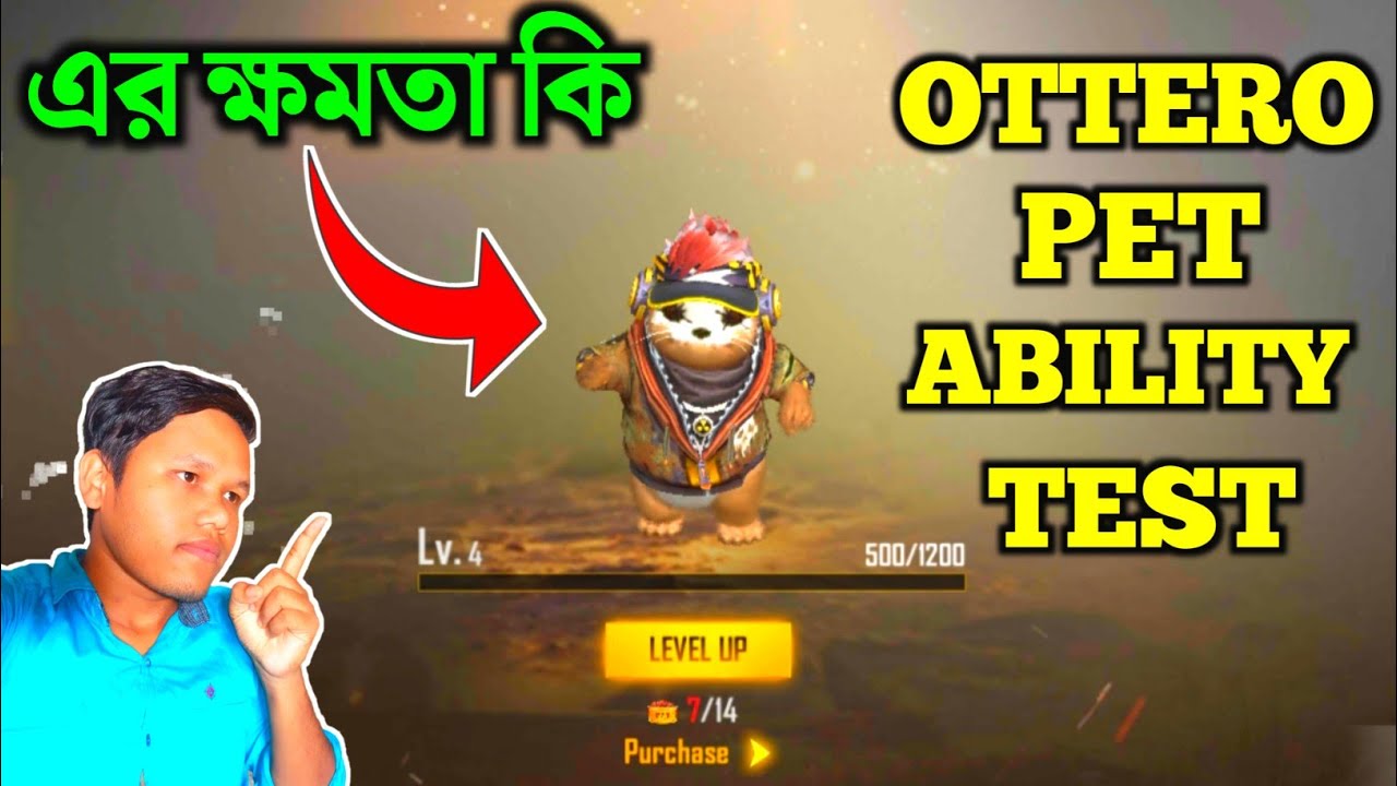 Ottero Pet Ability Test In Free Fire Bangla || Free Fire Ottero Pet Ability Test Bangla