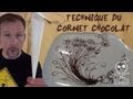 Technique du cornet au chocolat - How to do cornet paper - pâtisserie - Albarock