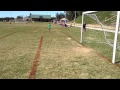Luke corner kick goes in the goal at 8