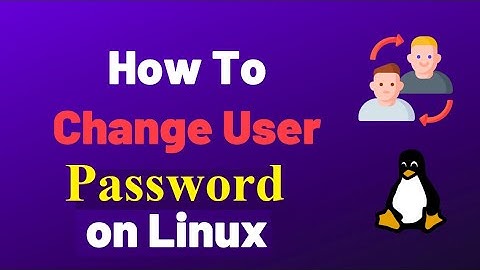 Linux user password change using command line