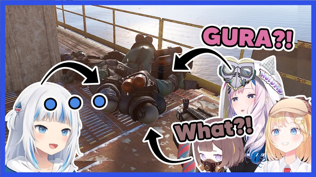 Gura successfully killed the whole team with a single grenade【ALL POVs】