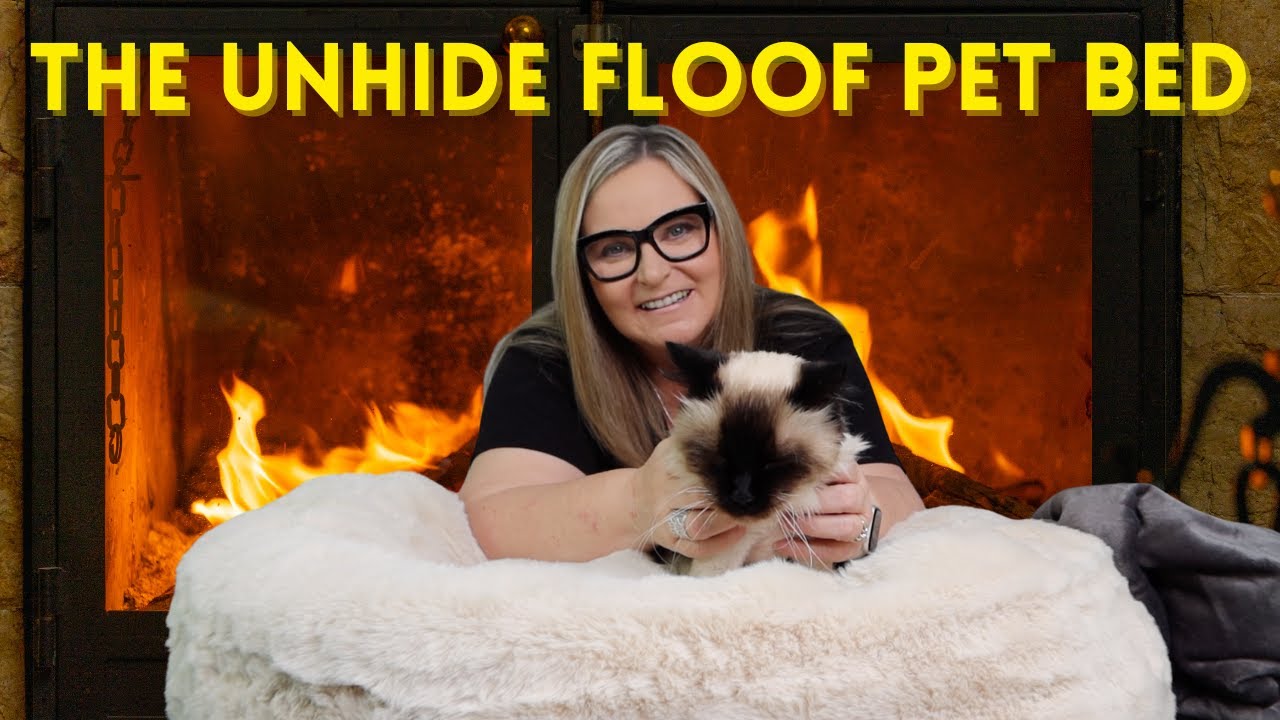 Unhide Floof Pet Bed and Blanket Unboxing and Review YouTube