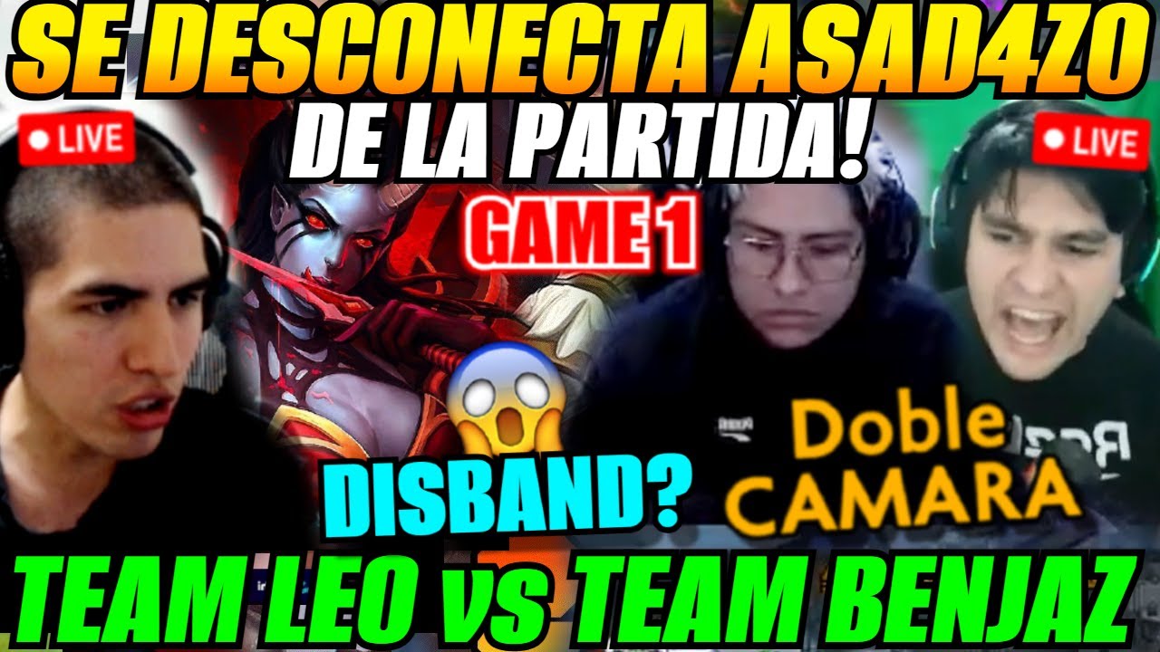 😲Se desconecta rage! Team LEO vs Team BENJAZ Game 1 - scrim TORNEO 1X😲