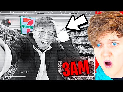 Lankybox SNUCK Into 7/11 AT 3 AM To Get SNACKS!? (POPPY PLAYTIME, EVIL RONALD'S DINER & MORE!)