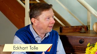 Eckhart Tolle discussing the importance of living in the present moment.