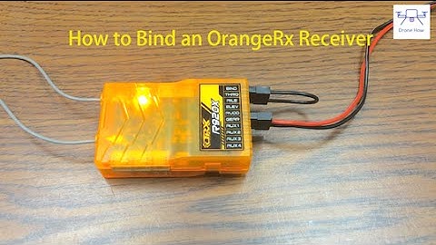 Orange Rx Binding Process Tutorial - Binding a R920x to a Spektrum DX6i
