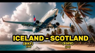 BOEING 737 | Live Weather I ICELAND - SCOTTLAND I FULL FLIGHT | #msfs2020