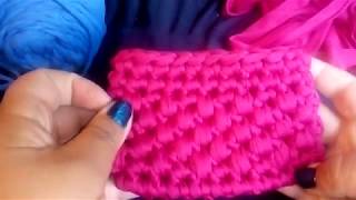 tejido con trapillo - YouTube