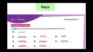 [A1 Movers Mini Trainer 1] Training and Exam Practice - Audio CD - Page 6   Exercise 1 with Keys