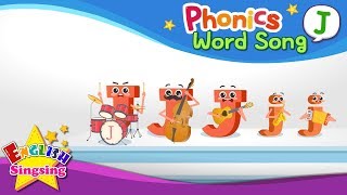 phonics word song j english songs educational video for kids