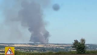 Massive fire near Jeramy Clarkson’s farm Chipping Norton\/Heythrop area