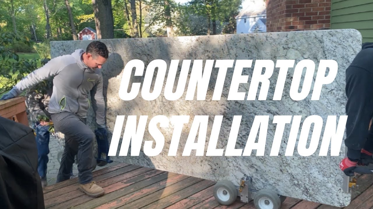 Countertop Install Process Countertop Installation | Kitchen Remodel Process - YouTube