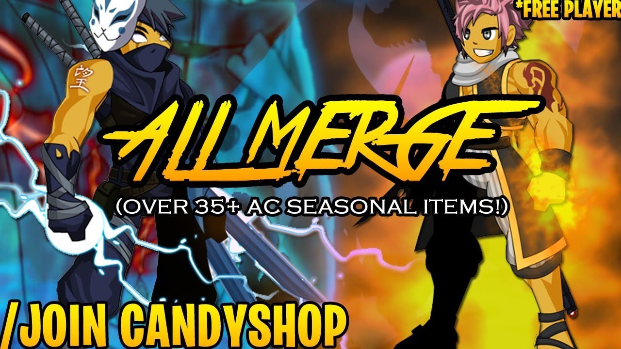 AQW - /JOIN CANDYSHOP (ALL Bubble's Merge Items) (FREE PLAYER & AC-TAGGED) + ITEM Showcase!