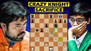 PRAGGNANANDHAA Sacrificed his Knight against HIKARU NAKAMURA by SaurabhChess 2,152 views 5 days ago 11 minutes, 49 seconds