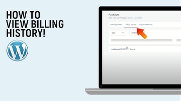 How to View Billing History on WordPress [LATEST]