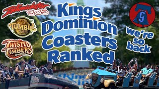 Kings Dominion Coasters Ranked  Top 10 Coasters at Kings Dominion in Doswell, VA