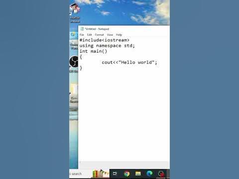 How to run C++ program in command prompt - YouTube