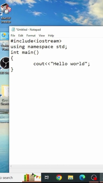 How to run C++ program in command prompt - YouTube