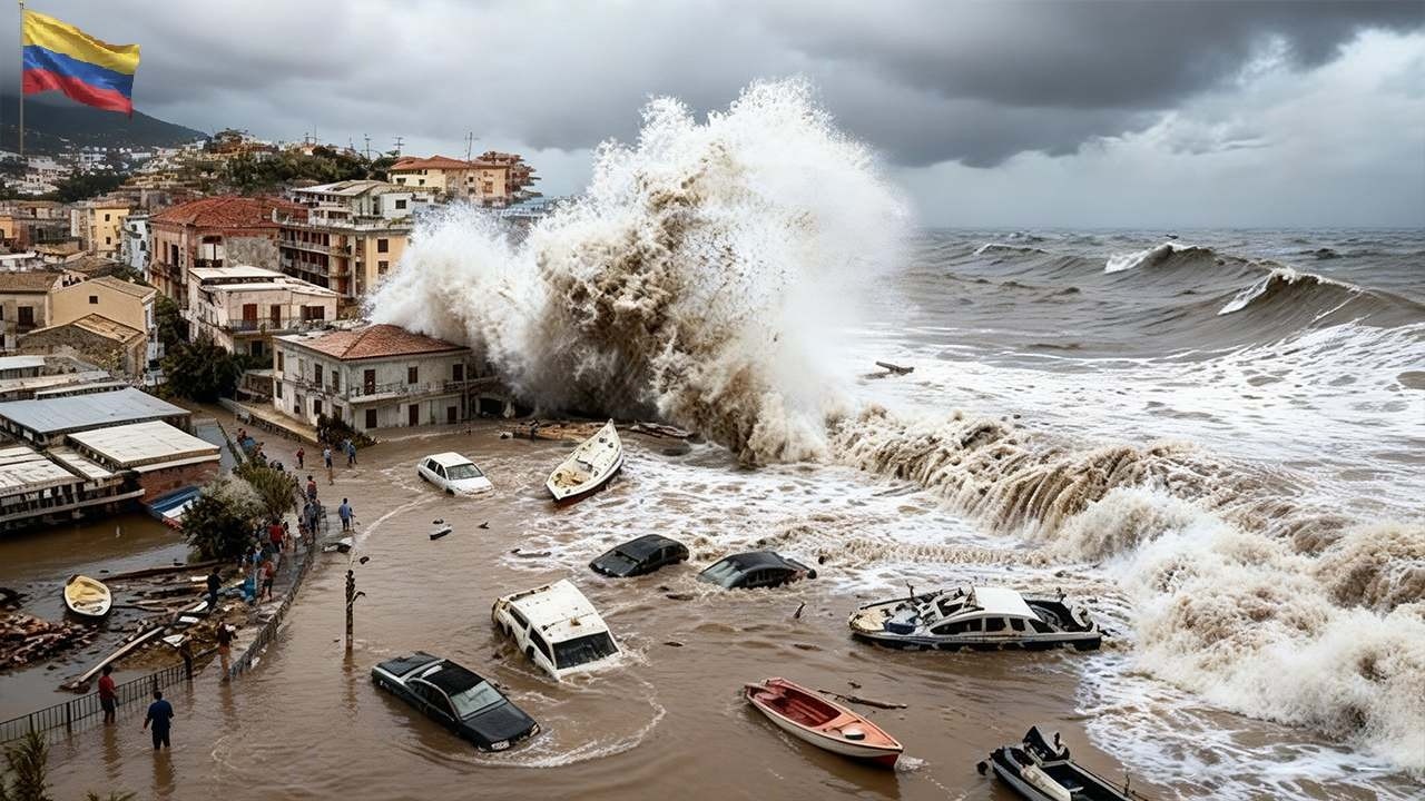 Катастрофа в Колумбии! Гигантские волны обрушились на побережье, паводковые воды поглотили города!