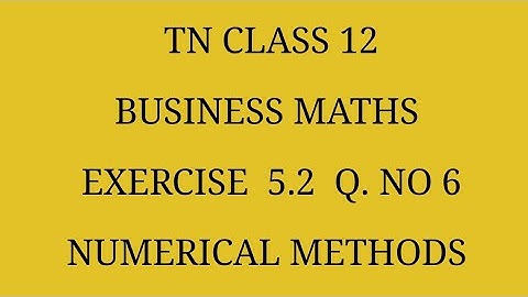 TN 12th Business maths chapter 5 exercise 5.2 question number 6