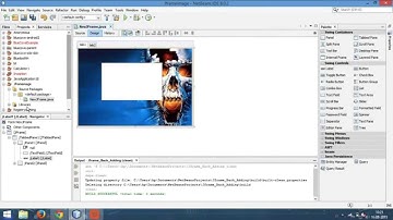 Adding image and Tab to JFrame -Netbeans java - 90 sec video