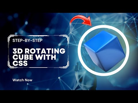 How to Create a Mind-Blowing 3D Rotating Cube with CSS in Minutes Free Source Code
