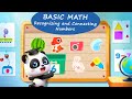 Baby Panda Learning Academy #17 - Basic Math - Recognizing and Connecting Numbers | BabyBus Games