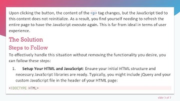 How to Interact and Reload JavaScript with Thymeleaf