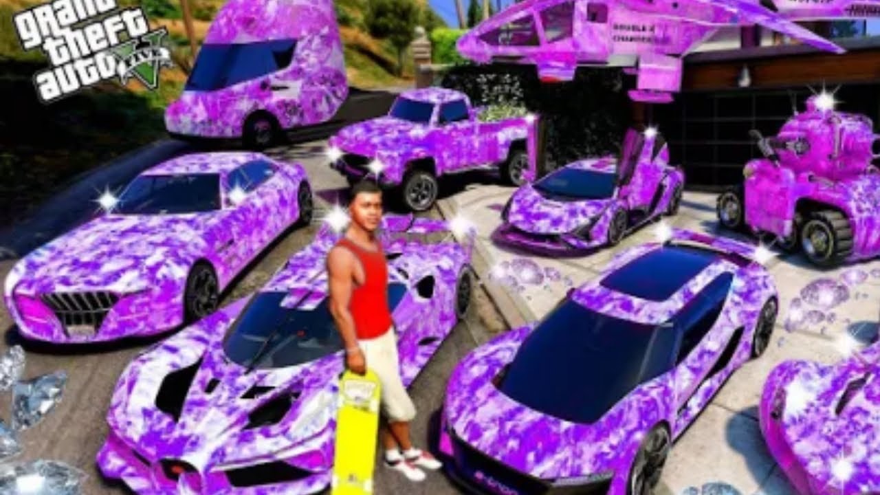 Franklin steel luxury luxury cars in GTA V please subscribe my channel