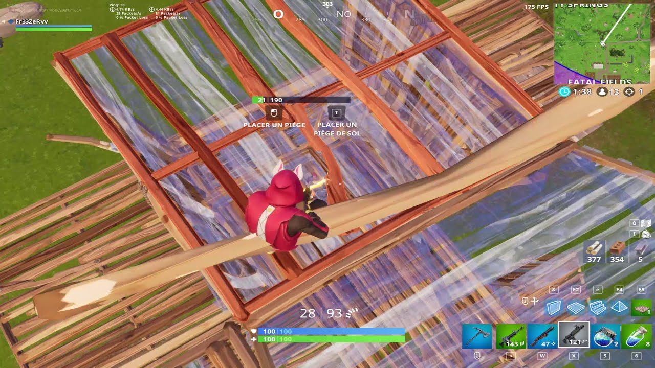 kadr iz video comment monter en niveau rapidement pour la saison 5 sur fortnite battle royale - mettre des paniers au basket fortnite