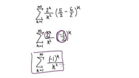Video 2723 - Power series, Interval of convergence, 2^n(x-3)^n/n^2 - Practice(2/2)