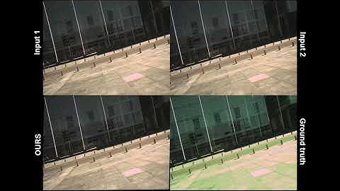 From Two Rolling Shutters to One Global Shutter