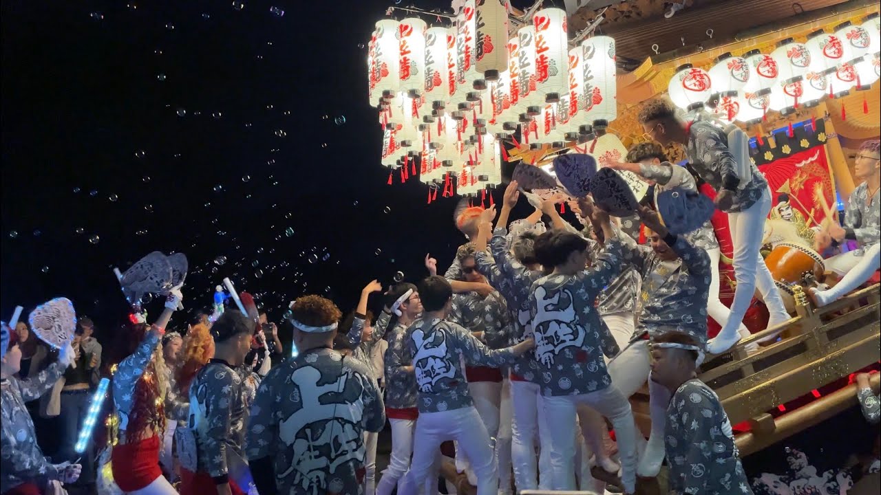 令和7年 上佐備だんじり ローソン佐備三町パレード