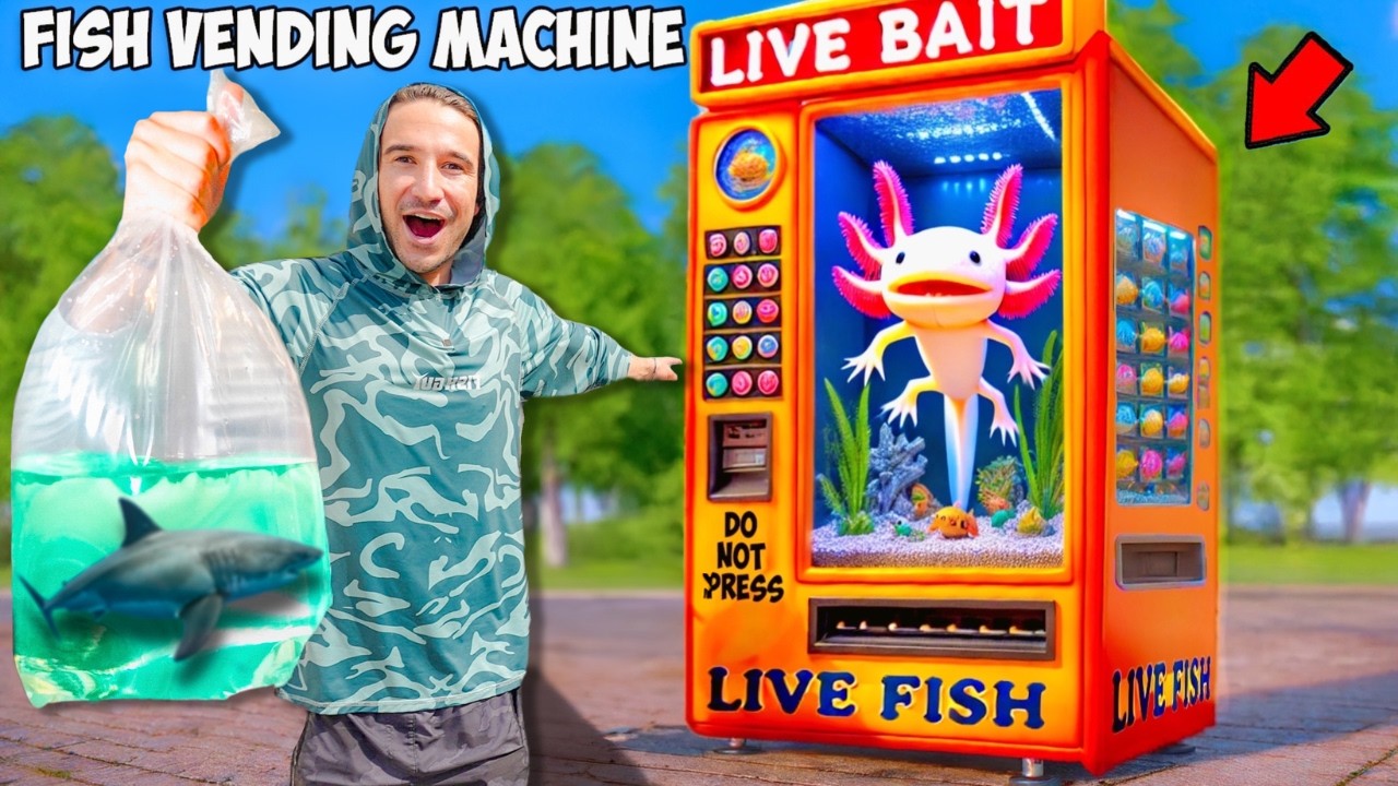 Buying Every Fish From the Live Fish Vending Machine... *creepy fish*