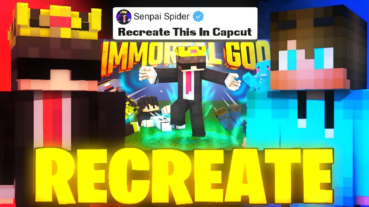 I Recreated @SenpaiSpider Hogallala SMP Video in 24 Hours 🤯!!!