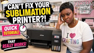 How to Unclog an Epson EcoTank Sublimation Printer (ET-2400) | Quick Fix That REALLY Works!