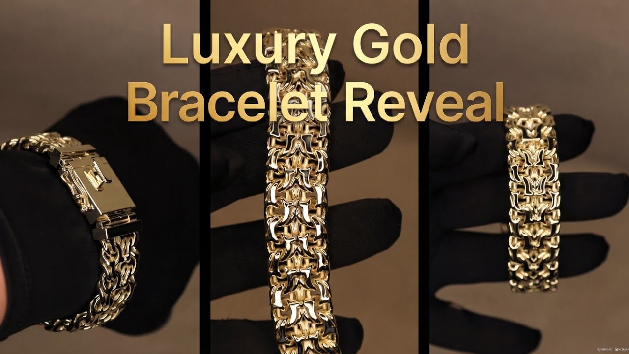 Solid Gold Byzantine Chain Bracelet | Full Reveal