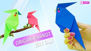 How to make an origami parrot-Wie man einen Origami-Papagei bastelt