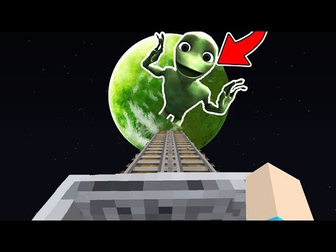 INVADIMOS O PLANETA DO DAME TU COSITA COM O CAMINHO DE TRILHOS NO MINECRAFT!