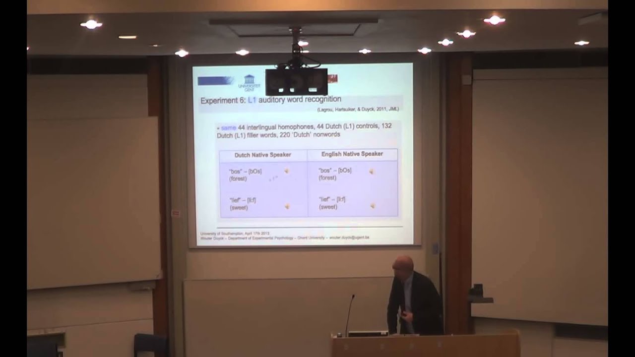 Professor Wouter Duyck: Word Recognition in Bilinguals