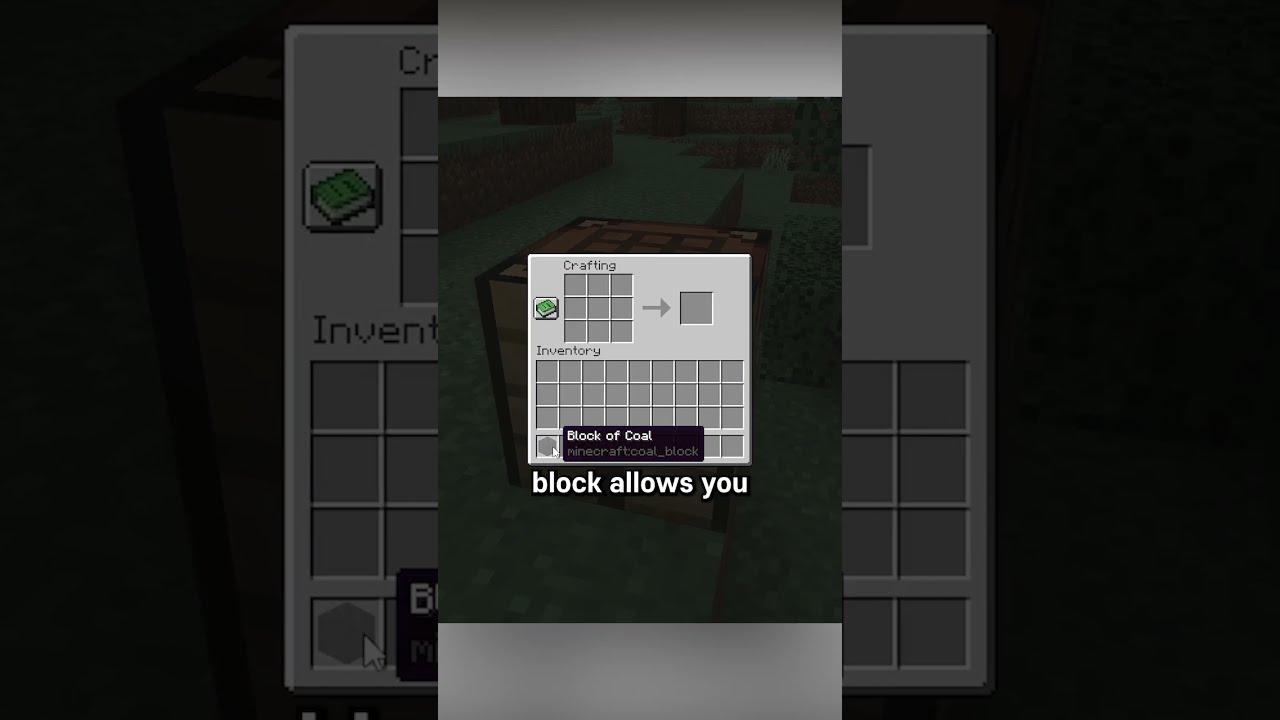 Never Use Coal For Smelting