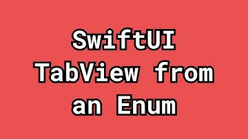 How to make a TabView using an Enum in SwiftUI