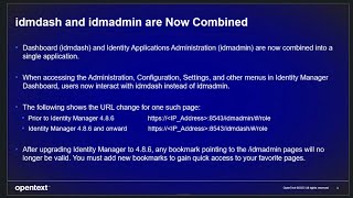 IDM New Features in Identity Applications 4 8 6