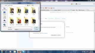 How to download and upload a file to/from Dropbox (Web Interface)
