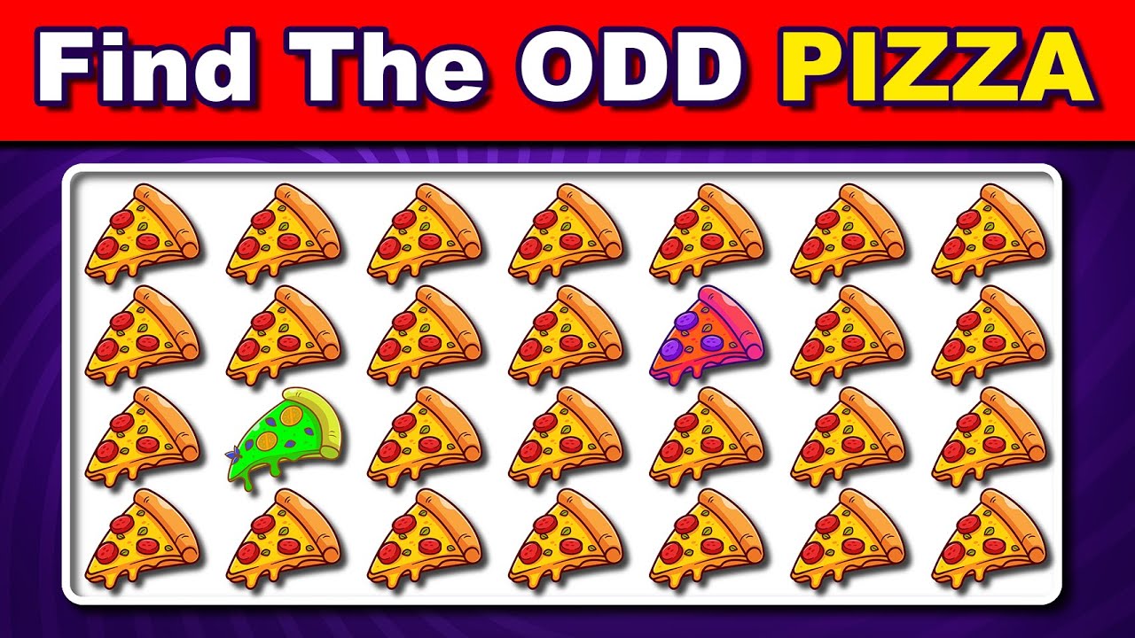Найдите лишнее: пицца-версия 🍕 | Забавная интеллектуальная игра 